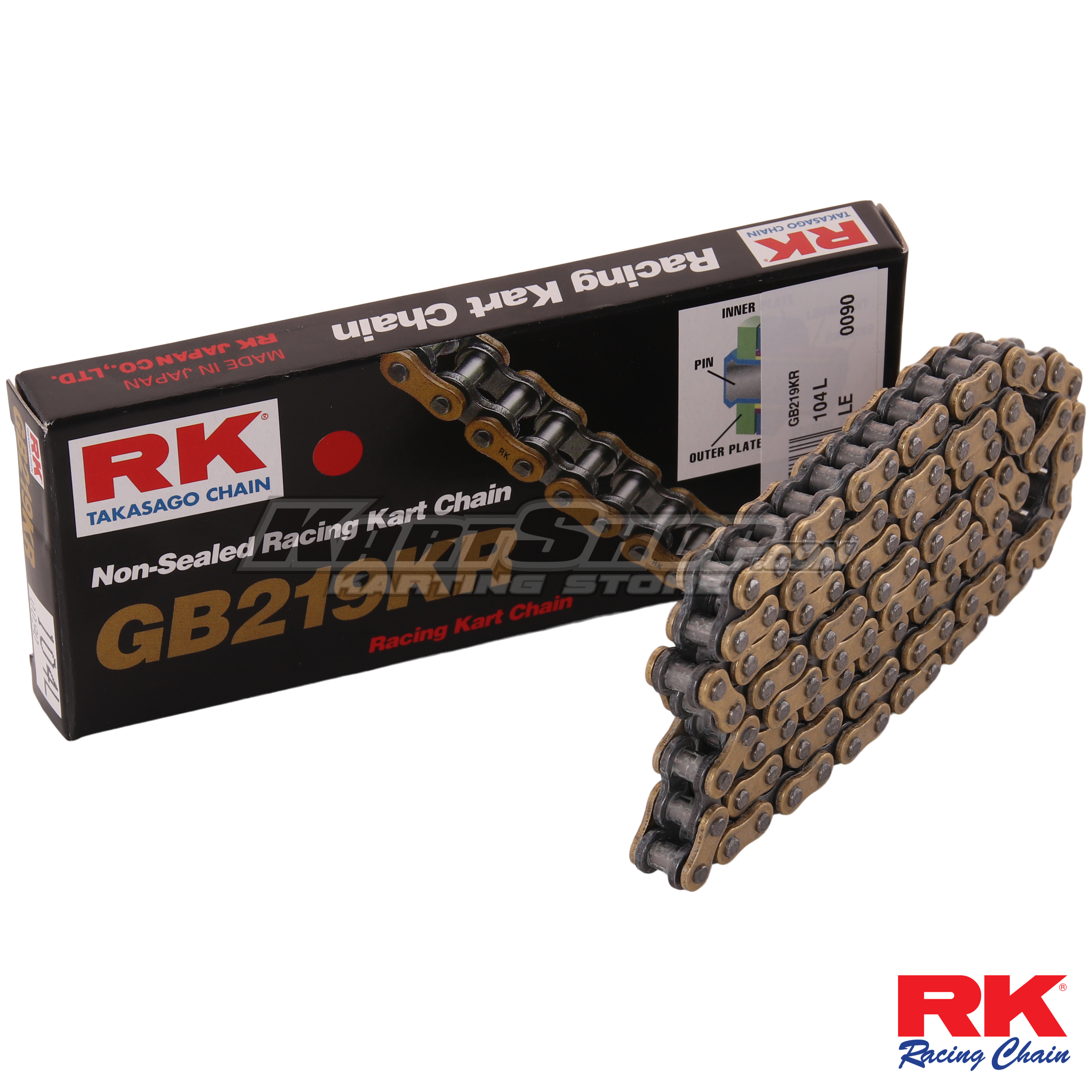 RK Chain, Gold, 219, 98 L